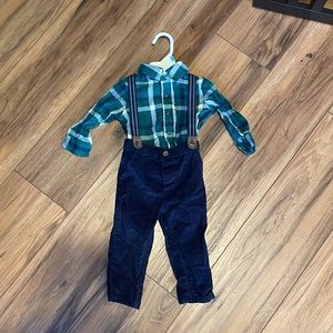 Carters 12 month set. Plaid